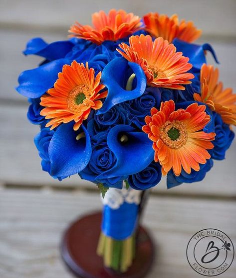 https://flic.kr/p/29Sgp5v | blue-and-orange-flowers-for-weddings-23-best-royal-blue-and-orange-wedding-ideas-images-on-pinterest Blue And Orange Bouquet, Bridal Bouquet Orange, Daisy Bridal Bouquet, Blue Orange Weddings, Royal Blue And Orange, Lilies And Roses, Orange Bridal Bouquet, Orange Wedding Bouquet, Orange Bouquet