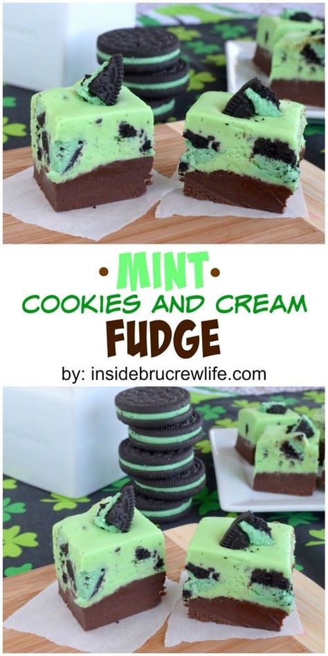 Oreo Cookie Fudge, Mint Chocolate Cookies, Cookie Fudge, Chocolate Fudge Topping, Christmas Oreo, Cookies And Cream Fudge, Fudge Dessert, Mint Desserts, Cream Fudge