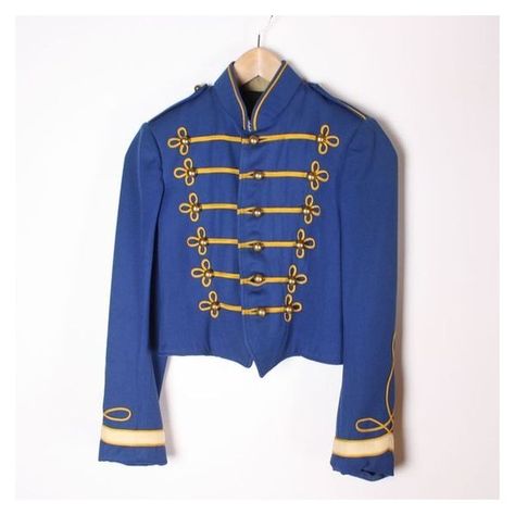 Vintage 1959 Blue Marching Band Jacket ❤ liked on Polyvore featuring outerwear, jackets, vintage jackets and blue jackets Marching Band Uniforms, Panda Costumes, Band Uniforms, Band Jacket, Casino Theme, Gifts For Everyone, Marching Band, Vintage Jacket, Blue Jacket