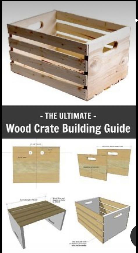 Woodworking At Home, Diy Wooden Crate, Crate Diy, Wood Projects For Beginners, Woodworking Projects For Kids, Small Woodworking Projects, Easy Wood Projects, Easy Wood, Free Woodworking Plans