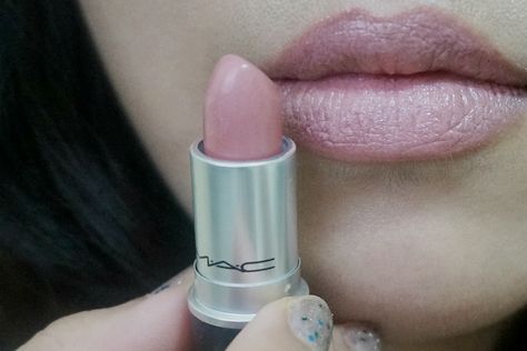 Mac Frost Lipstick Swatch, Mac Lipstick Angel, Frosty Lipstick, Frosted Pink Lipstick, Mac Angel Lipstick, Pale Lipstick, Mac Angel, Drugstore Lipstick, Frosted Lipstick