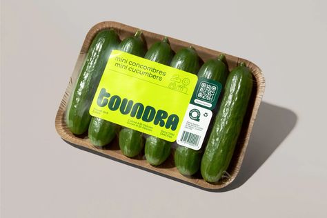 Toundra: Friendly Nordic Veggies – Packaging Of The World Vegetable Packaging, Mini Cucumbers, Food Branding, Brand Assets, Packaging Design Inspiration, Identity Logo, Food Packaging, Creative Agency, Brand Packaging