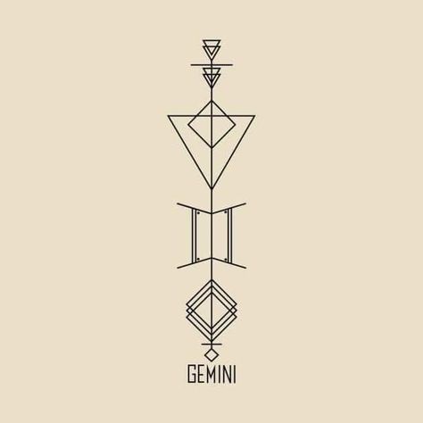 Gemini Chinese Tattoo, Geometric Gemini Tattoo, Tattoo Gemini, Gemini Design, Gemini Tattoos, Gemini Zodiac Tattoos, Gemini Tattoo Designs, Astrology Tattoo, Horoscope Tattoos