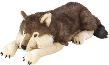 Amazon.com: Cuddlekins Wolf - 30-Inch...soon to be guarding my room Wolf Stuffed Animal, Wolf Plush, Big Stuffed Animal, Animal Themed Birthday Party, Giant Stuffed Animals, Realistic Stuffed Animals, Giant Plush, Large Stuffed Animals, Giant Teddy Bear