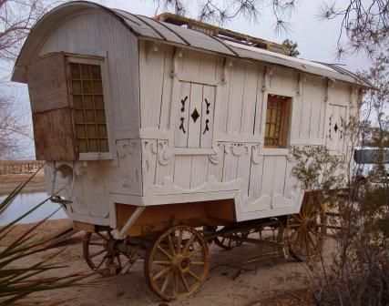 pee-wee-movie-prop-gypsy-wagon-conversion-renovation-001 Casa Hobbit, Wooden Wagon, Shepherds Hut, Covered Wagon, Vintage Camper, House On Wheels, Mobile Home, Wagons, New Girl