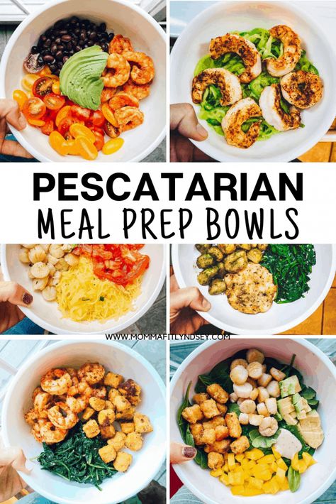 Pescatarian Meal Prep, Pescatarian Meal Plan, Pescatarian Recipes Healthy, Pescetarian Diet, Pescatarian Lifestyle, Pescatarian Meals, Pescatarian Diet, Pescetarian Recipes, Prep Bowls