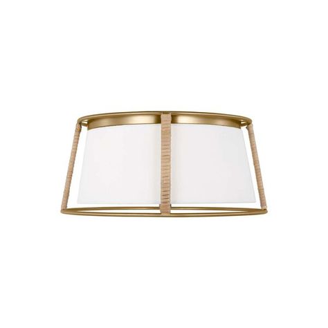 Shop Bellacor for Cortes Satin Brass Two-Light Flush Mount with White Linen Shade by Drew and Jonathan by Visual Comfort Studio Collection and other Flush & Semi Flush Lighting for your home. Free shipping on most lighting, furniture and decor every day. Scott Living, Semi Flush Lighting, Home Ceiling, Globe Pendant, Step Lighting, Linen Shades, Satin Brass, Flush Mount Lighting, Light Sensor