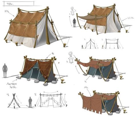 Tent Background, Tent Home, Props Concept, Bg Design, Building Concept, Fantasy Props, Fantasy Setting, Fantasy Map, Fantasy Concept Art