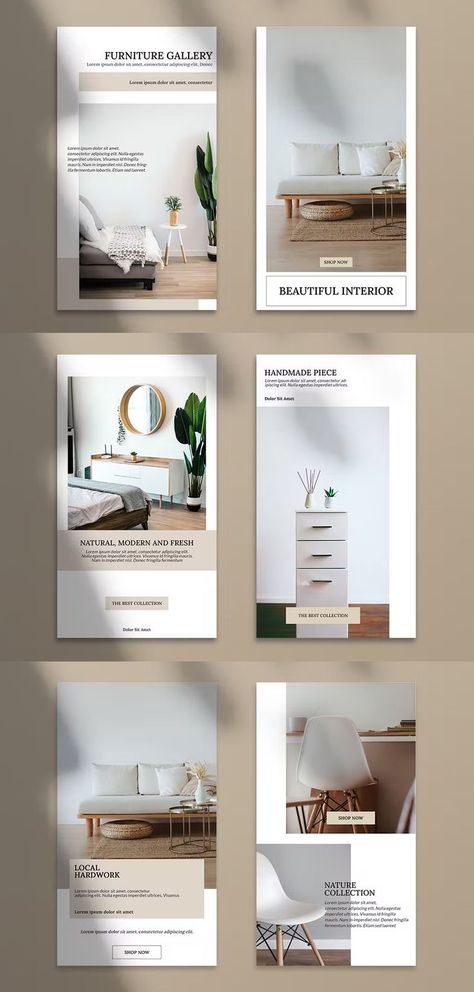 Furniture Shop Instagram Stories Template PSD Home Decor Instagram Stories, Interior Design Stories Instagram, Furniture Instagram Story, Interior Design Instagram Story, Interior Promotion, Gulmohar Lane, Furniture Branding, Interior Design Instagram, Instagram Stories Template