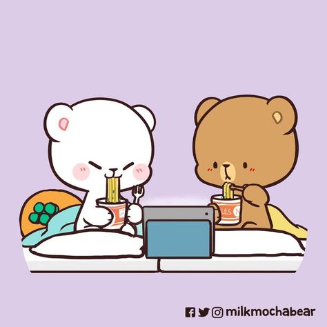 Milk Mocha Bear, Milk And Mocha, Milk Mocha, Mocha Bear, Bear Gif, Bear Paintings, Milk & Mocha, Cute Bear Drawings, Happy Pictures