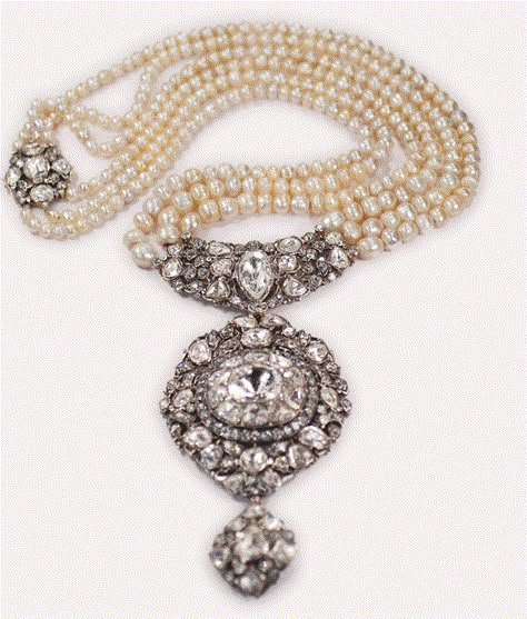 Diamond and Pearl Necklace | Munnu The Gem Palace Munnu Gem Palace Jewelry, Gem Palace Jewellery, Pearly Queen, Diamond And Pearl Necklace, Gem Palace, Bridal Styling, Beaded Necklace Designs, Polki Jewellery, Royal Jewels