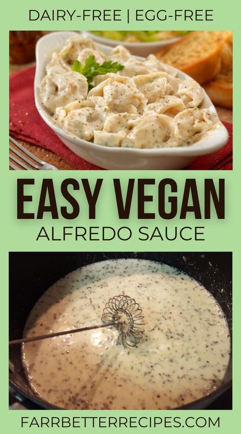 I originally called this the Creamy Dreamy Vegan Style Alfredo Sauce. Because that title says it all. It's so much fun eating Farr Better Recipes because you don't have to sacrifice on all your favorite foods when you are on the path of allergy-friendly plant-based meals. Easy Vegan Alfredo Sauce, Garlic Alfredo Sauce, Vegan Fettuccine Alfredo, Vegan Alfredo Sauce, Vegan Alfredo, Buttered Vegetables, Dairy Free Cream, Alfredo Sauce Recipe, Dairy Free Cheese