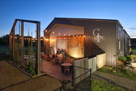 Brew Pub Design Ideas, Barn Cafe, Brewery Design, Barn Siding, Industrial Kitchen Design, Pub Design, Restaurant Concept, Winter Design, Building Systems