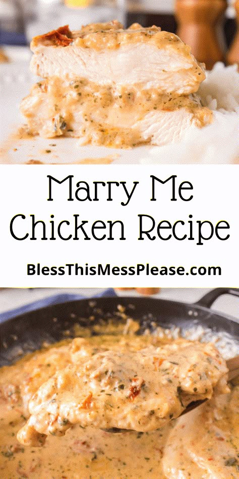 Creamy Chicken Breast Recipes, Chicken Recipes With Cream Cheese, Creamy Sauce For Chicken, Chicken Scampi Recipe, Cream Chicken Recipes, Heavy Cream Recipes, Cream Sauce For Chicken, Marry Me Chicken Recipe, Creamy Chicken Recipes