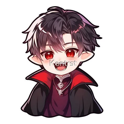 Chibi Vampire, Mythical Characters, Vampire Games, Chibi Pose, Cute Vampire, Chibi Base, Black Cloak, Chibi Sketch, Hot Vampires