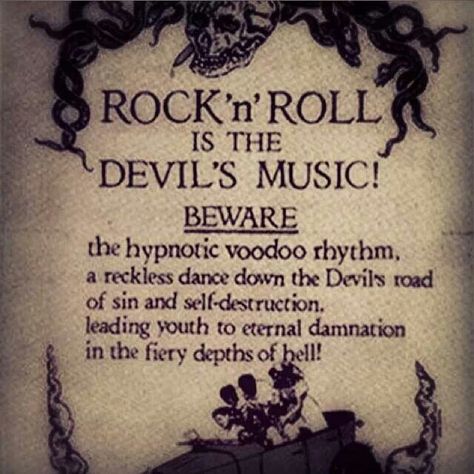 Rock'n'Roll is the devil's music Heavy Metal Shirts, Casa Rock, Jemima Kirke, The Wombats, The Creeper, Metal Shirts, Musica Rock, Rock N’roll, I'm With The Band