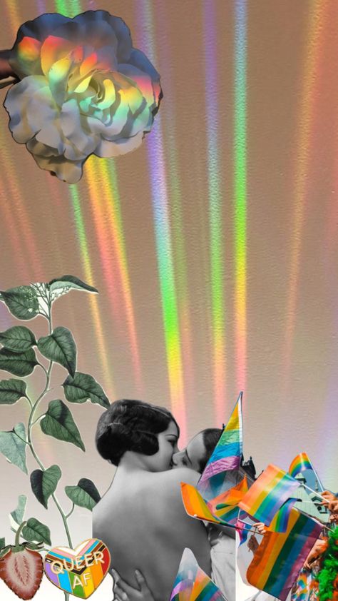 #pride #queer #lesbian #vibes #rainbows #lgbtqia+ Queer Pride Aesthetic, Queer Flowers, Queer Aesthetic, Queer Rainbow, Party Inspo, Travel Aesthetic, Phone Wallpaper, Around The Worlds, Rainbow