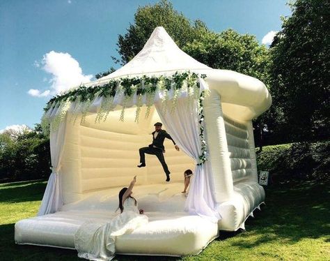 Dream Wedding Decorations, Dream Wedding Venues, Bouncy Castle, Future Wedding Plans, Dream Wedding Ideas Dresses, Wedding Entertainment, Cute Wedding Ideas, Wedding Event Planning, Wedding Mood