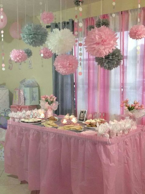 Decorating First Birthday Decorations Girl, Owl Baby Shower Theme, Girl Shower Themes, Babyshower Party, Baby Shower Deco, Girl Birthday Decorations, Owl Baby Shower, Girl Baby Shower Decorations