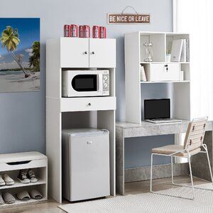 Dorm Room Cooking, Mini Fridge Cabinet, Dorm Cooking, Dorm Fridge, Small Dorm, Dorm Supplies, Fridge Organizer, Dorm Kitchen, Dorm Storage