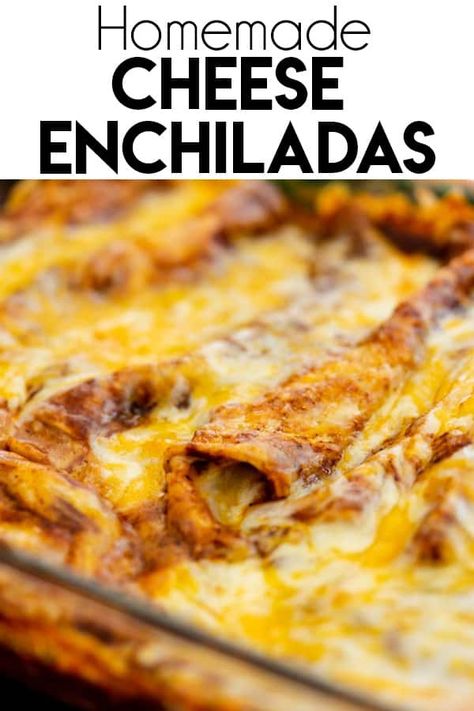 Texmex Cheese Enchiladas, Cheese Enchiladas With Queso, Cheese Enchilada Recipe, Homemade Red Enchilada Sauce, The Salty Marshmallow, Salty Marshmallow, Cheese Enchiladas, Homemade Enchiladas, Red Enchilada Sauce