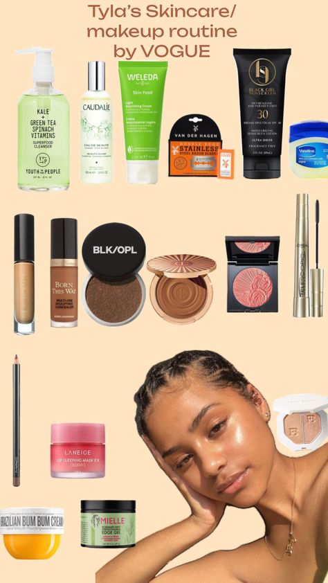 Tyla’s skincare/makeup routine by VOGUE!!! #fyp #skincareroutine #makeuproutine #tyla Skin Food, Skincare Makeup, Moisturizing Lotions, Girls Makeup, Vaseline, Makeup Routine, Skincare Routine, Concealer, Sunscreen