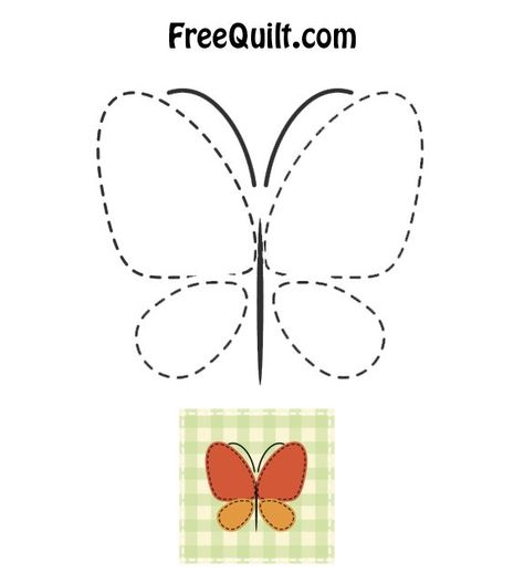 Baby Quilt - Butterfly Butterfly Line Art, Free Applique Patterns, Butterfly Stencil, Baby Applique, Butterfly Quilt, Baby Quilt Pattern, Quilting Templates, Applique Templates, Butterfly Shape