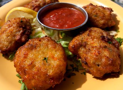 Crispy Conch Fritters recipe | Hot Mama's Belize Belizean Tamales Recipe, Conch Fritters Recipe, Conch Recipes, Conch Fritters, Tamale Recipe, Fritters Recipe, Food Snack, Fritter Recipes, Tartar Sauce