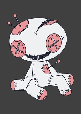 Teddy Bear Sketch, Voodoo Doll Tattoo, Cute Monsters Drawings, Tattoo Posters, Doll Tattoo, Crystal Drawing, Doll Drawing, Hand Doodles, Android Wallpaper Art