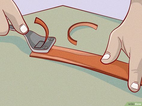 How to Make a Leather Belt (with Pictures) - wikiHow Old Leather Belt Ideas Diy Projects, How To Make A Leather Belt, How To Make A Belt, Leather Belt Patterns, Diy Leather Belt, Leather Belt Crafts, Belt Making, How To Make Leather, Handmade Leather Belt