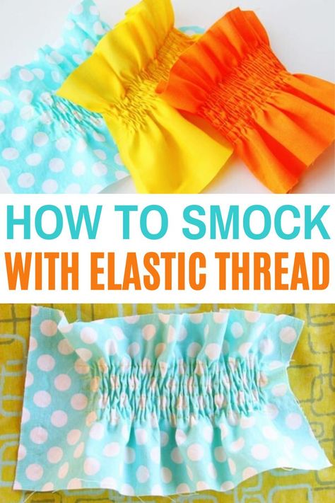 How To Sew A Smocked Dress, How To Make Smocked Dress, Free Smock Dress Pattern, How To Smock Fabric, Sew Hacks, Diy Smock, Fashion Structure, Smock Pattern, Smocking Tutorial