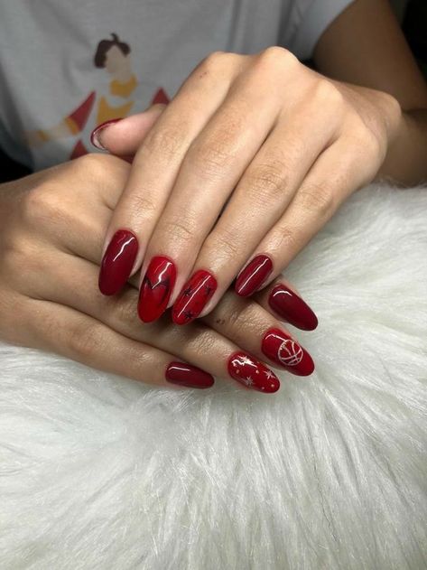 Wanda Vision Nails, Scarlett Witch Nails, Scarlet Witch Nail Art, Wanda Nails Marvel, Wanda Maximoff Nails, Marvel Nail Ideas, Scarlet Witch Nails, Wanda Nails, Marvel Nails Designs