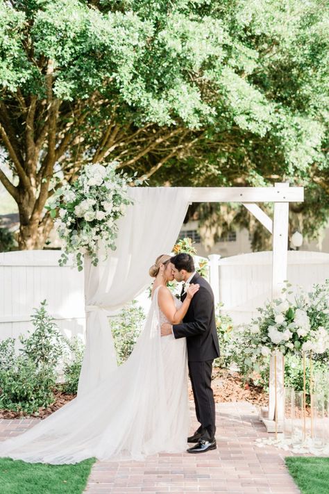 White Wedding Arch, Elizabeth Anne, Wedding Arbour, All White Wedding, Portugal Wedding, Wedding Palette, Southern Wedding, Elopement Inspiration, Island Weddings