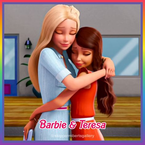 Iconic Sister Duo, Barbie Duo, Teresa Barbie, Red Hair Cartoon, Disney Duos, Barbie And Her Sisters, Dove Cameron Style, Princess Adventure, Best Friends Cartoon