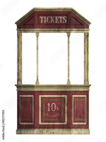 Carnival Ticket Booth, Theatre Foyer, Carnival Ticket, Circus Tickets, Carnival Tickets, Old Circus, Graphic Design Inspiration Poster, Ticket Booth, Vintage Ticket