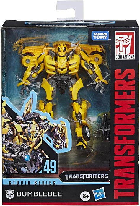 Amazon.com: Transformers Toys Studio Series 49 Deluxe Class Movie 1 Bumblebee Action Figure - Kids Ages 8 & Up, 4.5": Toys & Games Iconic Movie Scenes, Bumblebee Toys, Ben 10 Action Figures, Lego Dragon, Power Rangers Zeo, Bumblebee Transformers, Superhero Toys, Old School Toys, Transformers 4