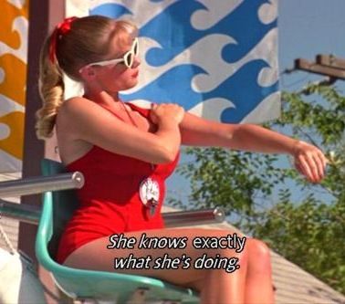 "And Every Summer There She Is ... oiling & Lotioning, Lotioning & Oiling... Smiling.  I can't take this no more! Move!" -Squints Sandlot Quotes, Wendy Peffercorn, 90s Films, Killing Me Smalls, Sandlot, Wealthy Men, The Sandlot, 90s Movies, Beach Bunny