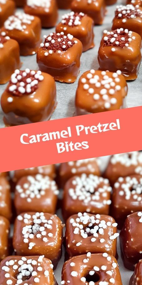 Caramel Pretzel Delight Bites Recipe | Sweet & Salty Treat Discover the perfect balance of sweet and salty with these Caramel Pretzel Delight Bites. Easy to make and bursting with flavor, these treats combine rich caramel, crunchy pretzels, and luscious chocolate. Ideal for snack time or party treats, they're sure to satisfy your cravings. #CaramelPretzel #SweetTreats #EasyRecipes Caramel Pretzel Bites, Pretzel Chocolate Bites, Caramel Bites, Caramel Pretzels, Salty Treats, Recipe Sweet, Chocolate Pretzels, Party Treats, Pretzels