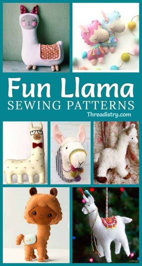 Fun Diy Ideas, Free Form Crochet, Diy Baby Headbands, Animal Sewing Patterns, Sewing Stuffed Animals, Cute Llama, Beginner Sewing Projects Easy, No Drama, Hobby Horse