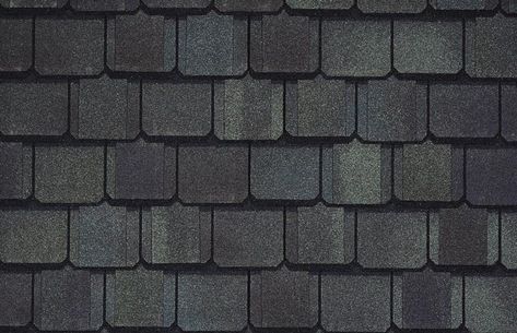 Gatehouse Slate - Grand Manor - Certainteed Shingle Colors, Samples, Swatches, and Palettes by Materials-World.com Grand Manor Shingles, Certainteed Shingles, Roof Shingles Ideas, Shed Roof Design, Roof Shingle, Flat Roof Repair, Slate Shingles, Roof Shingle Colors, Shake Shingle