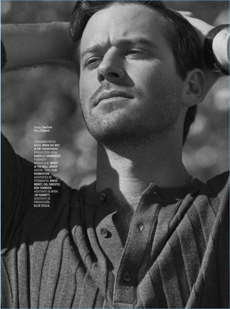 Armie Hammer snags two new covers with the March 2018 issues of GQ México and GQ Latin America. Photographer Nino Muñoz and stylist Fernando Carrillo join creative forces for the occasion. Hammer puts his Hollywood good looks to use as he sports designer fashions. The American actor wears brands such as Dolce & Hammer Aesthetic, Arnie Hammer, Armie Hammer, Call Me By Your Name, Art Department, Name Photo, Image Fun, Man Crush, American Actors