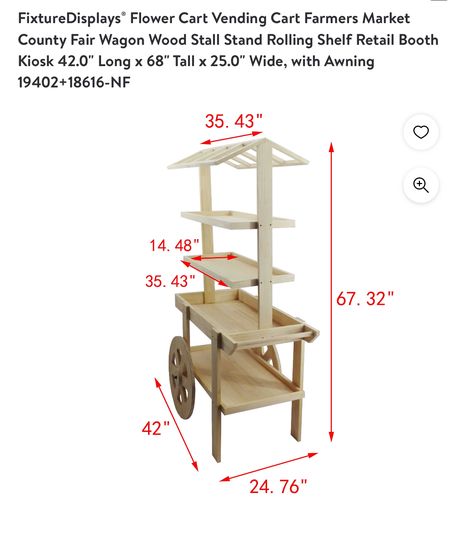 Retail Kiosk, Rolling Shelf, Vendor Cart, Vending Cart, Rolling Shelves, Wood Cart, Farmers Market Booth, Candy Room, Wood Wagon