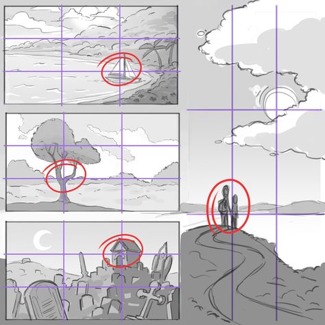 Rule Of Third, Rule Of Thirds Photography, Mitch Leeuwe, Composition Examples, Art Core, Composition Drawing, Rule Of Three, Art Lessons Middle School, Art Composition