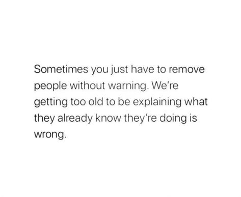 Relatable : ‍♀️ This post is relatable because sometimes we outgrow friendships and relationships. It can be hard to let go, but it's important to surround yourself with people who support you and make you feel good. Standing up for yourself : This caption is empowering. It's about not tolerating negativity or disrespect in your life. You don't owe anyone an explanation for removing them from your life. Moving on : ✨ This caption is about moving on from toxic people. It's about focusing on ... Quotes About Tolerating People, People Will Try To Destroy You Quotes, Negative Toxic People, Don't Let Them Know Your Next Move, Feel Disrespected Quotes, Remove Negative People From Your Life, Removing Friends From Your Life, Know Where You Stand With People, Letting People In Quotes Feelings