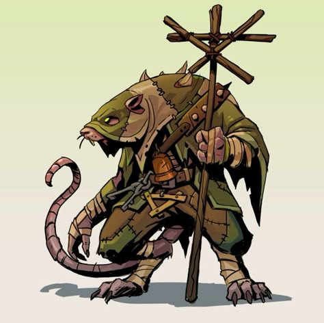 Rat People Fantasy Art, Warhammer Skaven Art, Rat Character Art, Skaven Art, Rat Character Design, Rat Monster, Rat Character, Warhammer Skaven, Warhammer Fantasy Roleplay