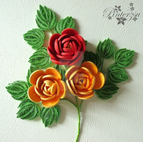 Quilling Rose, Modern Quilling, Quilled Rose, Quilling Flowers Tutorial, Quilled Roses, Quilling Dolls, Quilling Paper Art, Diy Quilling Crafts, Neli Quilling