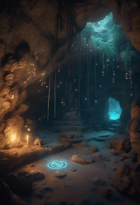 Mystical Glowing Cave Check more: https://paintlyx.com/mystical-glowing-cave/ Glowing Cave Art, Glowing Crystal Cave, Fantasy Cave Aesthetic, Cave Home Aesthetic, Caves Aesthetics, Fantasy Cave Home, Crystal Cave Aesthetic, Cave With Crystals, Cave Room Ideas