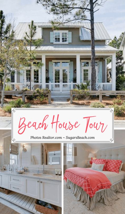 House Decor Inspiration, Beach House Tour, Fl Beaches, The Beach House, Beach Cottage Decor, Beach Bedroom, Beach House Interior, Beach House Design, Beach Cottage Style