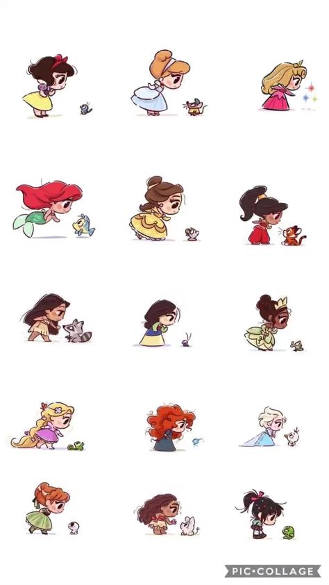 Dekorasi Halloween, Princesses Disney, Kawaii Disney, Cute Disney Drawings, Karakter Disney, Disney Collage, Disney Princess Drawings, Princess Drawings, Disney Princess Pictures