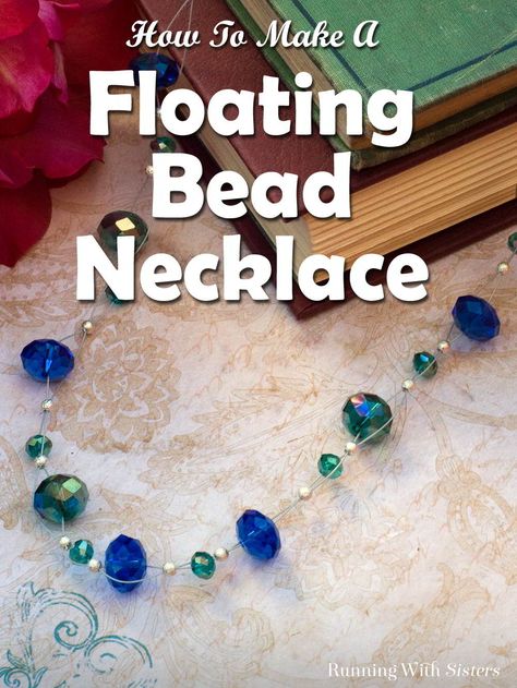 Illusion Necklace, How To Weave, Diy Jewelry Tutorials, Diy Collier, Diy Jewelry Projects, Floating Necklace, Diy Jewelry Necklace, Beaded Necklace Diy, Necklace Tutorial